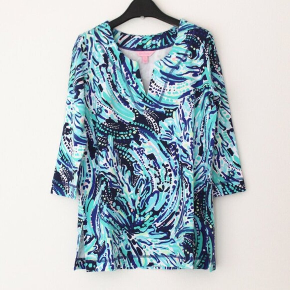 New Lilly Pulitzer UPF 50+ Justina Tunic Top, Size XS